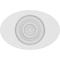 Ekena Millwork Standard Dalton Bullseye Rosette with Square Edge, 5"W x 3 1/4"H x 3/4"P ROSP050X033X075DAL02 - alternate 4